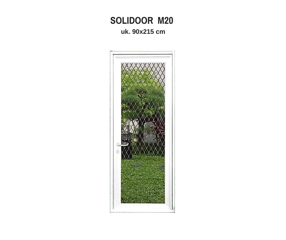 Pintu solidoor M20 adalah pintu aluminium insect screen dengan kawat baja dan amplimesh.